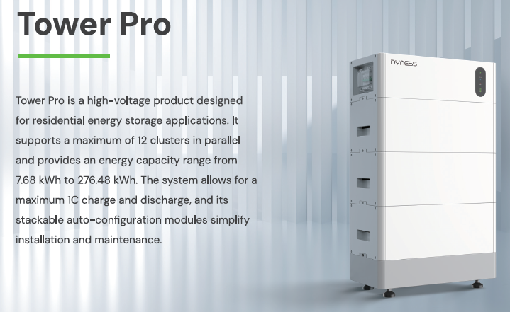 DYNESS Tower Pro T7 (7kWh) — vooraanzicht
