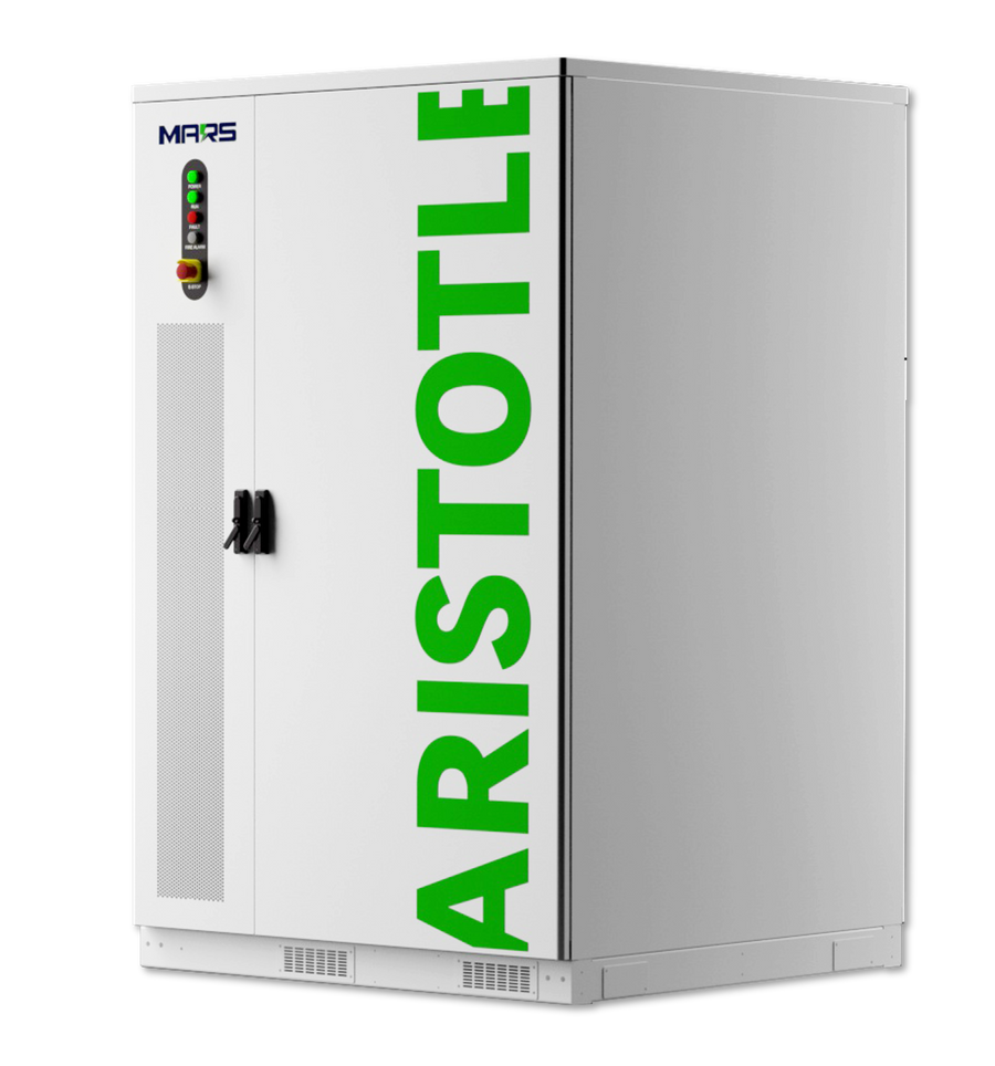 MARS Aristotle 100kw / 233kWh BESS — vooraanzicht