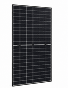 Solar Space 590wp SS8-72HD Silver Frame — zijaanzicht met aansluitingen