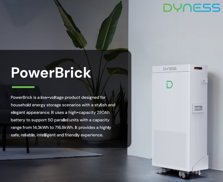 DYNESS PowerBrick (14kWh) incl. Aerosol — vooraanzicht