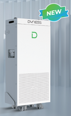 DYNESS PowerBrick Pro (14kWh) tot 716 kWh parallel — zijaanzicht met aansluitingen