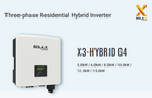 SOLAX X3 Hybride 10.0kW G4 omvormer — vooraanzicht