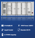 AIO Container Battery 2.17MW ECO-E20FT2170LP-2 — zijaanzicht met aansluitingen