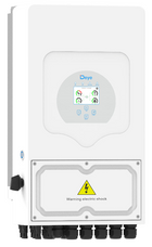 DEYE SUN-3.6K-SG05LP1-EU-AM2 Hybride — zijaanzicht met aansluitingen