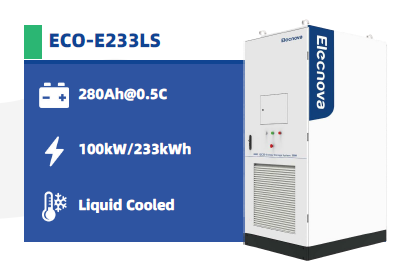 AIOCabinet ECO-E233LS 100kW/233kWh — vooraanzicht