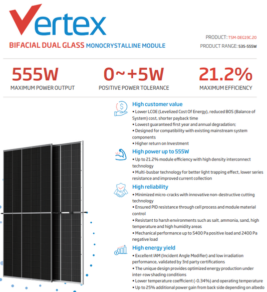 Trina Solar Vertex 540W TSM-DEG19C.20